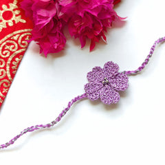 Lavender Luxe Crochet Rakhi 💜