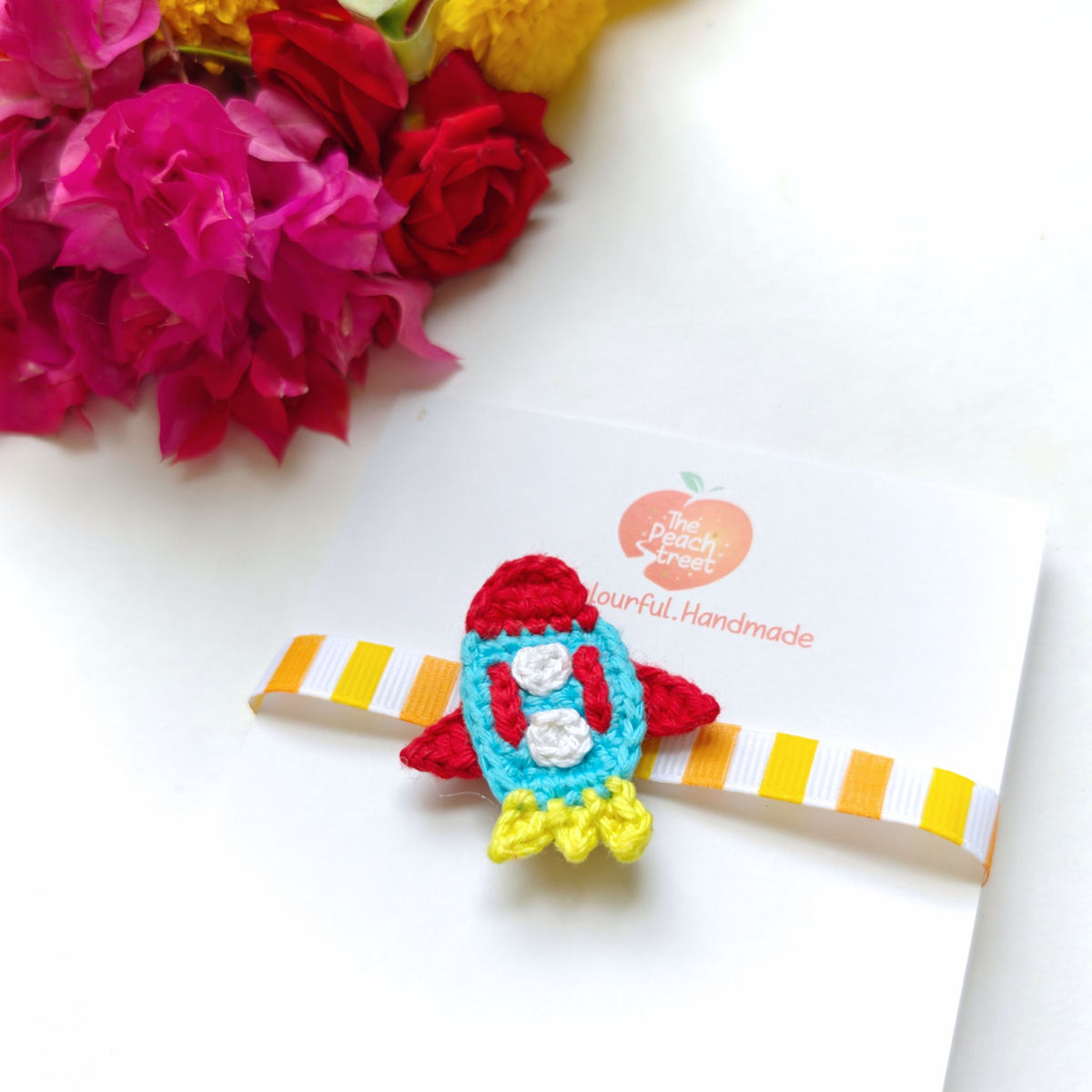 Rocket Crochet Rakhi 🚀