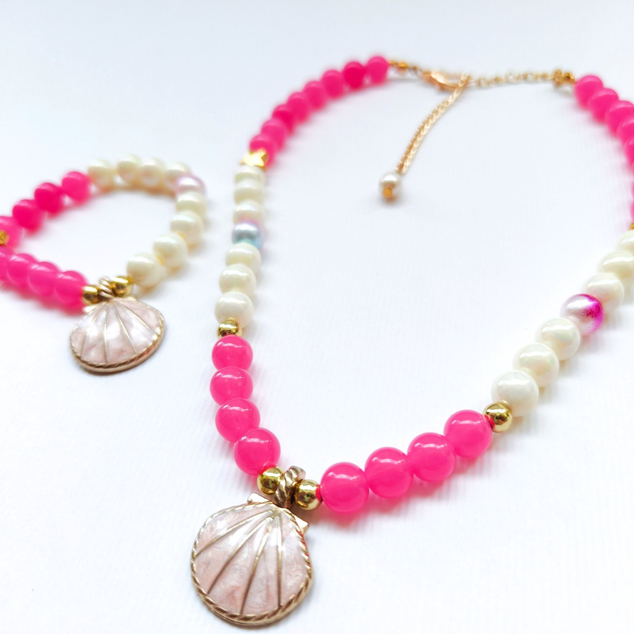 Love Shell Bead Necklace – Rosie Fortescue Jewellery