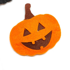 Halloween Hair Clips- Jack-O-Lantern & Black Cat