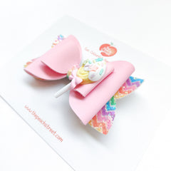 Rainbow Candy Bow