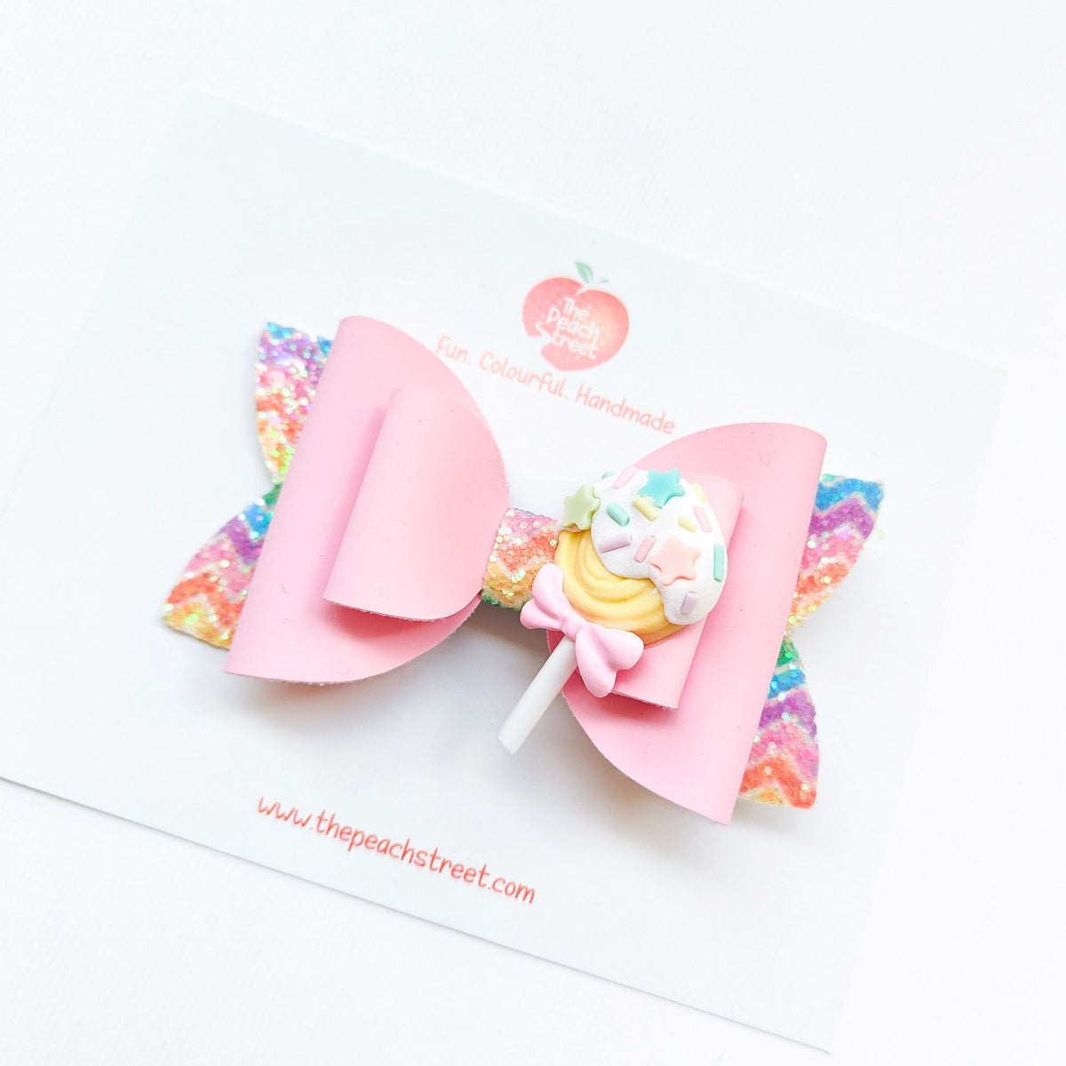 Rainbow Candy Bow