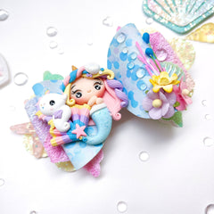 Mystical Unicorn Mermaid & Uni-Seahorse Bow