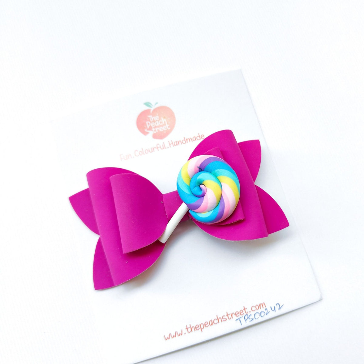 Matte Leather Candy Bow