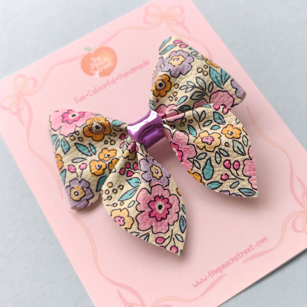 🌸 Cottage Bloom Bow