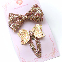 Golden Flutter Bow Set