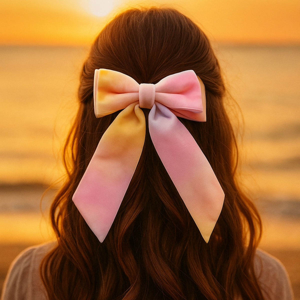 🌅 Summer Dream Bow (Velvet)