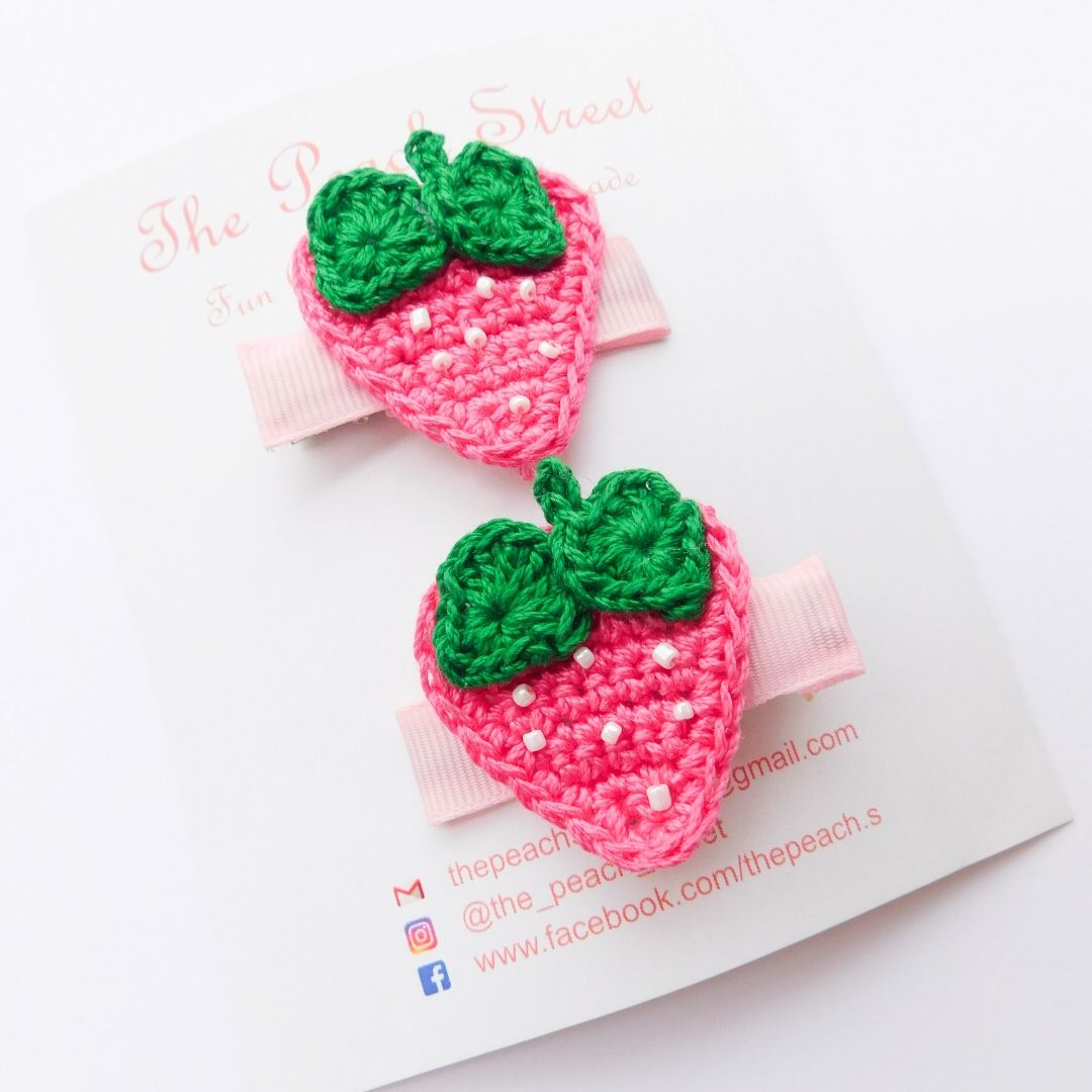 Strawberry Clips ( Style - Alligator)