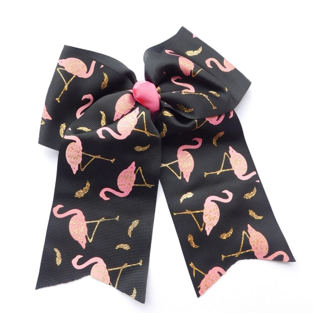 Flamingo Cheer Bow