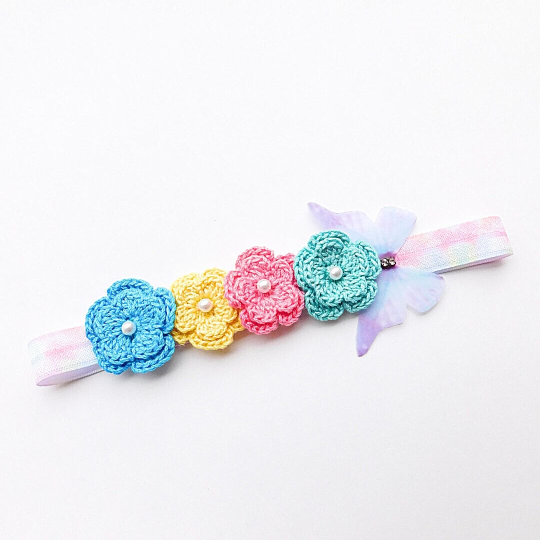 Flower And Butterfly Headband