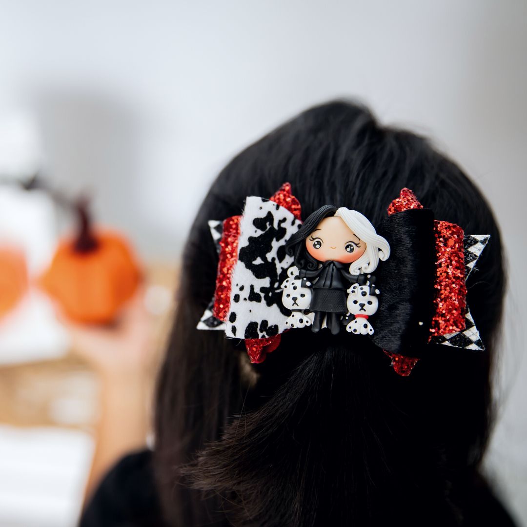 Cruella Inspired Bow