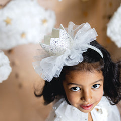 Sparkly White Crown Headband