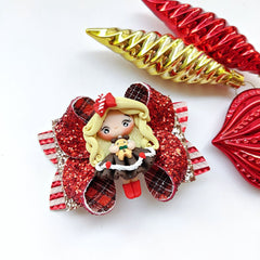 Gingerbread Girl Bow