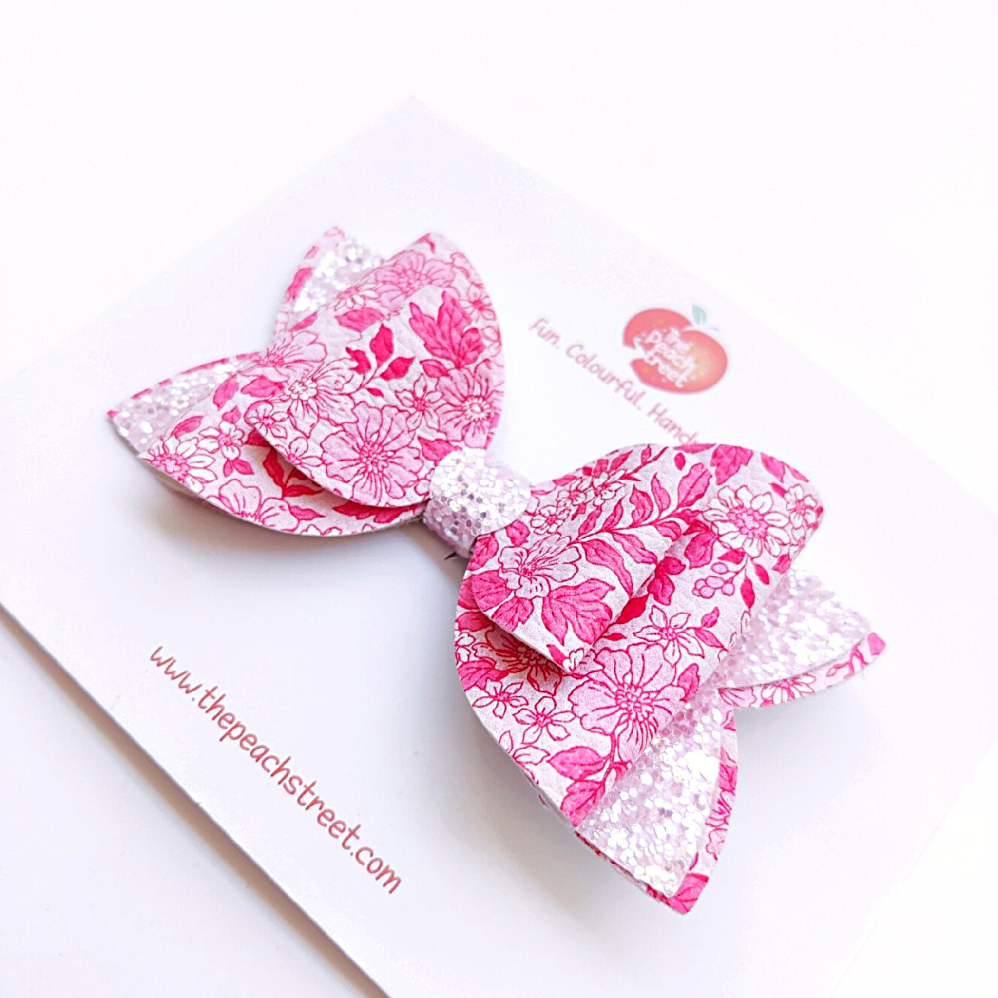 Floral Bow in Pink