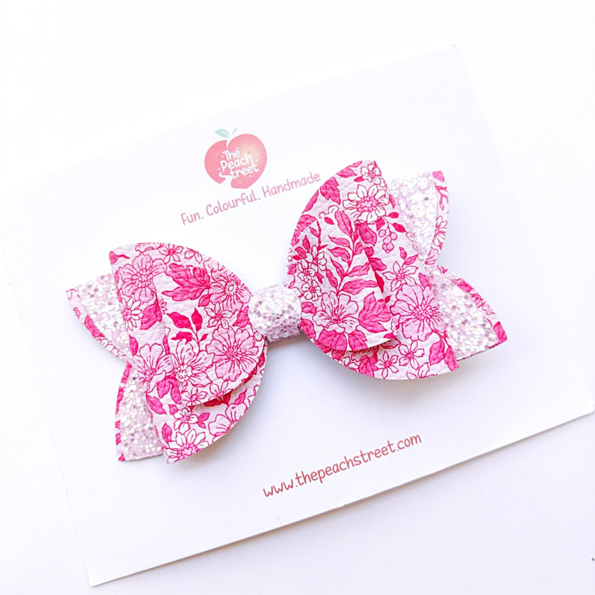 Floral Bow in Pink