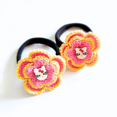 Flower Hair Ties (Pair)