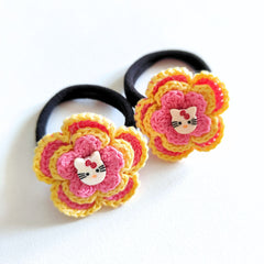 Flower Hair Ties (Pair)
