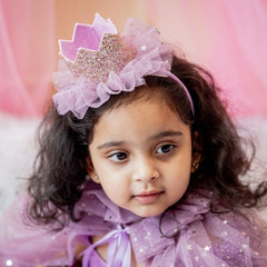 Magical Sparkly Cape/Wand/Crown- Light Purple