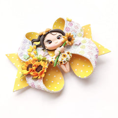 Sunflower Girl Bow