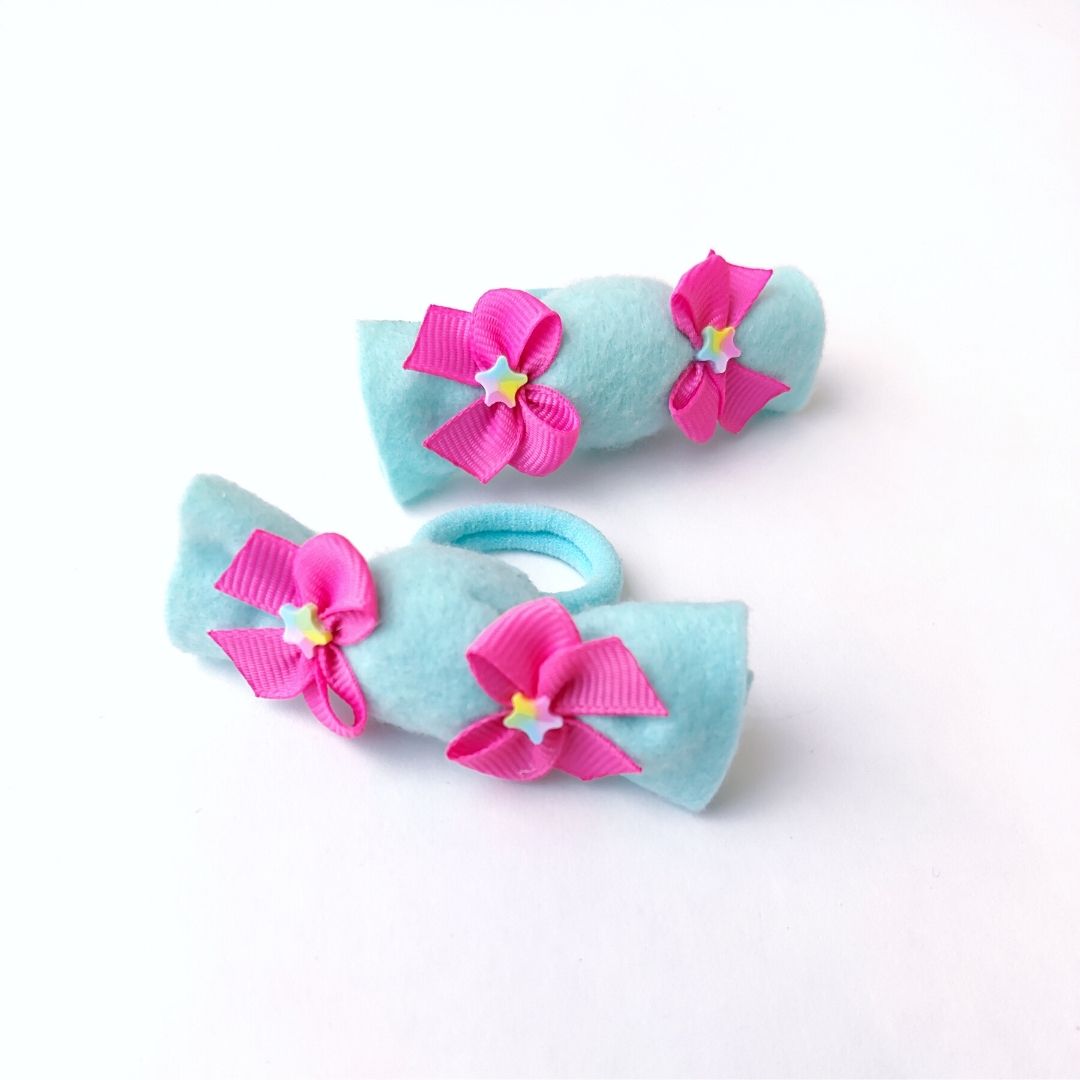 Pair Of Candy Sweets Hair Ties