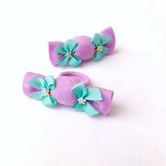Pair Of Candy Sweets Hair Ties